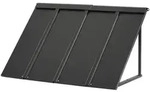 VEVOR Fenstermarkise 112,5x61x61 cm, T&uuml;rvordach, Markisen, &Uuml;berdachung mit