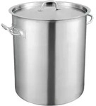 VEVOR Kochtopf 39,7 L Edelstahl, 350 x 410 mm Gro&szlig;volumiger Suppentopf
