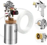 VEVOR Druckbeh&auml;lter f&uuml;r Spr&uuml;hfarbe, 2 L Drucktank mit 2 Spritzpistolen (&phi;1,8 mm +