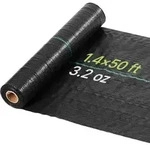 VEVOR Unkrautvlies 0,4x15,2 m Gartenvlies 90 g/m2, Unkrautmatte aus Polypropylen,