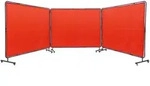 VEVOR Schwei&szlig;schirm mit Rahmen, 1,8 x 2,4 m 3-Panel-Schwei&szlig;vorhangschirme,