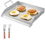 VEVOR Grillplatte Grillpfanne aus Edelstahl universelle rechteckige Platte (448...
