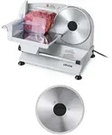 VEVOR Fleischschneidemaschine 200 W, Elektrische Aufschnittmaschine mit zwei