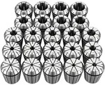 VEVOR ER40 Spannbuchsen Set 1/8 Zoll bis 1 Zoll, 23-tlg. Spannzangensatz, f&uuml;r