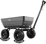 VEVOR Gartenwagen mit Kippfunktion 544 kg Kippwagen Bollerwagen Dumper, 0,2 m3