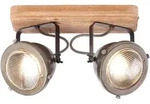 Brilliant Deckenstrahler Carmen Wood Holz burned steel GU10 max. 5W schwenkbar