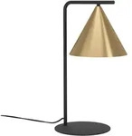 Eglo Tischleuchte Narices messing geb&uuml;rstet gold E27 max. 40W mit Kabelschalter