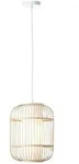 Brilliant Pendelleuchte Bones Bambus natur wei&szlig; E27 max. 40W &Oslash;30cm