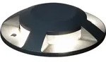 Konstsmide LED Bodeneinbauleuchte anthrazit 4 x 3W 3000K Warmwei&szlig; IP65