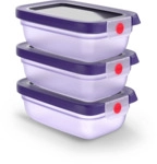 EMSA Tefal Oneclick Frischhaltedosen 3-Teiliges Set (3X 0 5 L) N12317 3110601837