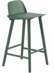 Muuto Nerd Barhocker, h&ouml;he 65 cm, gr&uuml;n
