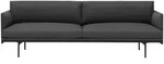 Muuto Outline Sofa 3-Sitzer, remix 163 / schwarz