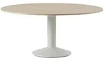 Muuto Midst Tisch, &Oslash; 160 cm, eiche ge&ouml;lt / grau