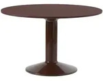 Muuto Midst Tisch, &Oslash; 120 cm, linoleum dunkelrot / dunkelrot
