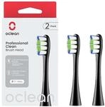 Oclean Professional clean 2 Pack Schwarz | Zahnb?rstenaufsatz | Kompatibel mit allen