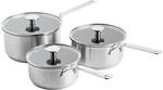 KitchenAid Ceramic Non-Stick Topfset 16/18/20 cm Silber
