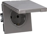 Jung ES1520KIKL, Jung SCHUKO-Steckdose 16A 250V Klappdeckel ES 1520 KIKL