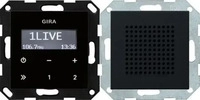 Gira 2280005, Gira Unterputz-Radio RDS, mit Lautsprecher, schwarz matt, 2280005