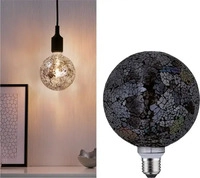 Paulmann 287.46, PAULMANN LED-Kugellampe E27 G125 5W wei&szlig; F Miracle Mosaic 287.46
