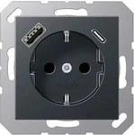 Jung A1520-15CAANM, Jung SCHUKO Steckdose mit USB Typ AC A1520-15CAANM