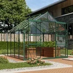 Vitavia, Gew&auml;chshaus "Mars 6700", smaragd gr&uuml;n, 3 mm ESG, 6,7 m2