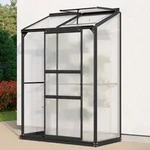 Vitavia, Anlehn-Gew&auml;chshaus "Styx 900", schwarz, 4 mm HKP, 0,9 m2
