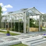 Vitavia, Gew&auml;chshaus "Zeus Comfort 13800", aluminium eloxiert, 3 mm ESG, 10 mm HKP,