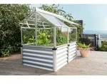 Vitavia, Hochfr&uuml;hbeet "Gaia Jumbo", aluminium blank, 3 mm ESG, Hochfr&uuml;hbeet (122 x
