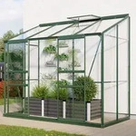 Vitavia, Anlehn-Gew&auml;chshaus "Styx 3300", smaragd, 3 mm ESG, 3,3 m2
