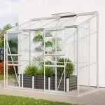 Vitavia, Anlehn-Gew&auml;chshaus "Styx 3300", aluminium eloxiert, 3 mm ESG, 3,3 m2