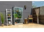 Vitavia, Balkon- und Anlehn-Gew&auml;chshaus "Stad", aluminium eloxiert, 3 mm ESG mit