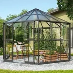 Vitavia, Gew&auml;chshaus "Pi 9000", schwarz, 3 mm ESG