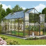 Vitavia, Gew&auml;chshaus "Domus 11500", schwarz, 3 mm ESG, 11,5 m2
