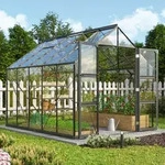 Vitavia, Gew&auml;chshaus "Domus 8300", schwarz, 3 mm ESG, 8,3 m2