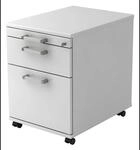 SIGNA AC20 - Rollcontainer Chromgriff Metall Wei&szlig;