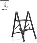 SOLID W5 | 2 Stufen - Klappleiter Schwarz
