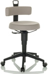 TOP WORK FLEX | Stoff - Drehhocker Grau