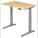 XBHM 12 SS | Schreibtisch 120 x 80 elektrisch h&ouml;henverstellbar Ahorn