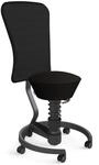 AERIS SWOPPER MIT ROLLEN UND LEHNE - Swopper Low Mesh-Gewebe AIR Schwarz