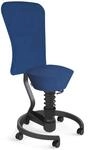 AERIS SWOPPER MIT ROLLEN UND LEHNE - Swopper Low Mikrofaser Blau