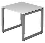 REGO 8 G | Schreibtisch 80 x 80 h&ouml;henverstellbar Grau/Graphit