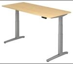 XBHM 19 SS | Schreibtisch 180 x 80 elektrisch h&ouml;henverstellbar Ahorn