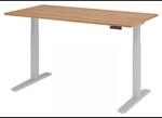 XMKA 16 S | Schreibtisch 160 x 80 elektrisch h&ouml;henverstellbar Nussbaum