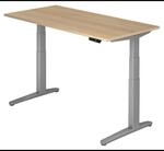 XBHM 16 SS | Schreibtisch 160 x 80 elektrisch h&ouml;henverstellbar Eiche
