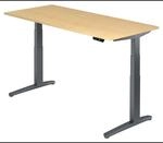 XBHM 19 GG | Schreibtisch 180 x 80 elektrisch h&ouml;henverstellbar Ahorn
