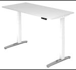 XBHM 16 WC | Schreibtisch 160 x 80 elektrisch h&ouml;henverstellbar Wei&szlig;