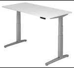 XBHM 16 SS | Schreibtisch 160 x 80 elektrisch h&ouml;henverstellbar Wei&szlig;