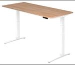 XBHM 19 WW | Schreibtisch 180 x 80 elektrisch h&ouml;henverstellbar Nussbaum