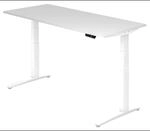 XBHM 19 WW | Schreibtisch 180 x 80 elektrisch h&ouml;henverstellbar Wei&szlig;