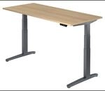 XBHM 19 GG | Schreibtisch 180 x 80 elektrisch h&ouml;henverstellbar Eiche